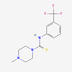 molecular formula C13H16F3N3S B5875257 4-methyl-N-[3-(trifluoromethyl)phenyl]-1-piperazinecarbothioamide 