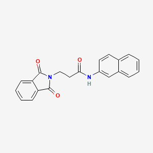 molecular formula C21H16N2O3 B5875258 3-(1,3-dioxo-1,3-dihydro-2H-isoindol-2-yl)-N-2-naphthylpropanamide 