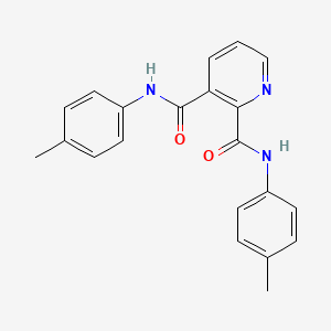 molecular formula C21H19N3O2 B5875280 N,N'-bis(4-methylphenyl)-2,3-pyridinedicarboxamide 