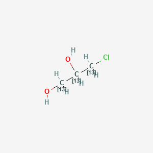 molecular formula C3H7ClO2 B587529 3-氯-1,2-丙二醇-13C3 CAS No. 1391053-60-3