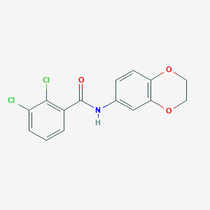 molecular formula C15H11Cl2NO3 B5875343 2,3-dichloro-N-(2,3-dihydro-1,4-benzodioxin-6-yl)benzamide 