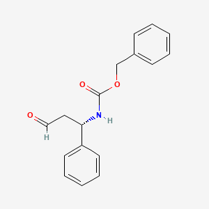 molecular formula C17H17NO3 B587535 Benzyl [(1S)-3-oxo-1-phenylpropyl]carbamate CAS No. 376348-79-7