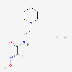 molecular formula C9H18ClN3O2 B5875362 2-(hydroxyimino)-N-[2-(1-piperidinyl)ethyl]acetamide hydrochloride 