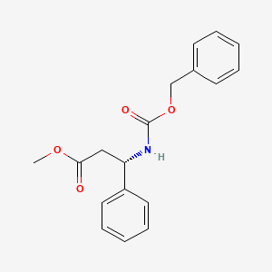 molecular formula C18H19NO4 B587538 (S)-Methyl 3-(benzyloxycarbonylamino)-3-phenylpropanoate CAS No. 32975-59-0