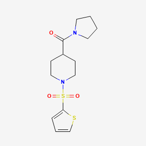 4-(1-pyrrolidinylcarbonyl)-1-(2-thienylsulfonyl)piperidine