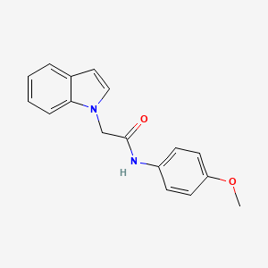 molecular formula C17H16N2O2 B5875432 2-(1H-indol-1-yl)-N-(4-methoxyphenyl)acetamide 