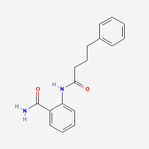 molecular formula C17H18N2O2 B5875438 2-[(4-phenylbutanoyl)amino]benzamide 