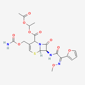 molecular formula C20H22N4O10S B587545 delta2-Cefuroxime axetil CAS No. 123458-61-7