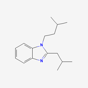 molecular formula C16H24N2 B5875476 2-isobutyl-1-(3-methylbutyl)-1H-benzimidazole 