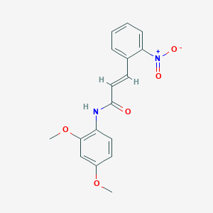 molecular formula C17H16N2O5 B5875488 N-(2,4-dimethoxyphenyl)-3-(2-nitrophenyl)acrylamide 