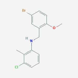 molecular formula C15H15BrClNO B5875496 (5-bromo-2-methoxybenzyl)(3-chloro-2-methylphenyl)amine 