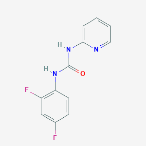 molecular formula C12H9F2N3O B5875501 N-(2,4-difluorophenyl)-N'-2-pyridinylurea 