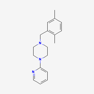 molecular formula C18H23N3 B5875513 1-(2,5-dimethylbenzyl)-4-(2-pyridinyl)piperazine 