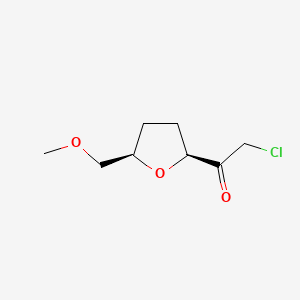 molecular formula C8H13ClO3 B587555 2-Chloro-1-[(2S,5R)-5-(methoxymethyl)oxolan-2-yl]ethan-1-one CAS No. 141194-64-1