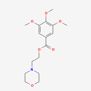 molecular formula C16H23NO6 B5875560 2-(4-morpholinyl)ethyl 3,4,5-trimethoxybenzoate 