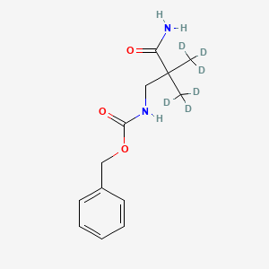 molecular formula C13H18N2O3 B587559 3N-Benzyloxycarbonyl 3-Amino-2,2-dimethylpropanamide-d6 CAS No. 1285902-39-7