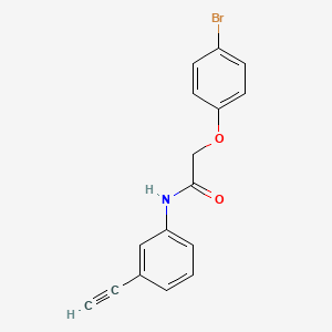 molecular formula C16H12BrNO2 B5875605 2-(4-bromophenoxy)-N-(3-ethynylphenyl)acetamide 