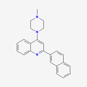 molecular formula C24H23N3 B5875623 4-(4-methyl-1-piperazinyl)-2-(2-naphthyl)quinoline 
