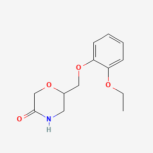 molecular formula C13H17NO4 B587564 6-((2-Ethoxyphenoxy)methyl)morpholin-3-one CAS No. 56305-61-4