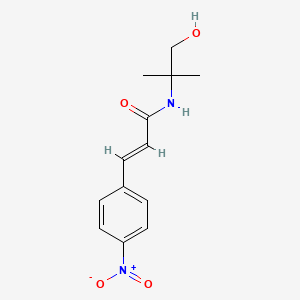 molecular formula C13H16N2O4 B5875641 N-(2-hydroxy-1,1-dimethylethyl)-3-(4-nitrophenyl)acrylamide 