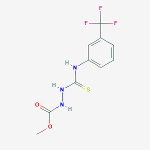 molecular formula C10H10F3N3O2S B5875654 methyl 2-({[3-(trifluoromethyl)phenyl]amino}carbonothioyl)hydrazinecarboxylate 