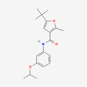 molecular formula C19H25NO3 B5875681 5-tert-butyl-N-(3-isopropoxyphenyl)-2-methyl-3-furamide 