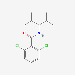 molecular formula C14H19Cl2NO B5875683 2,6-dichloro-N-(1-isopropyl-2-methylpropyl)benzamide 