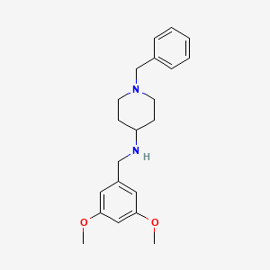 1-benzyl-N-(3,5-dimethoxybenzyl)-4-piperidinamine