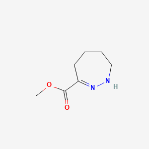 molecular formula C7H12N2O2 B587570 Methyl 4,5,6,7-tetrahydro-1H-1,2-diazepine-3-carboxylate CAS No. 154811-74-2