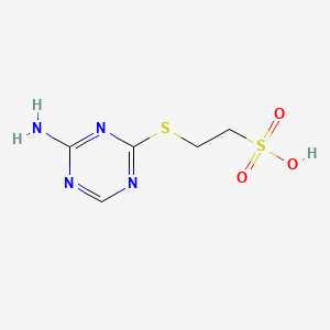 molecular formula C5H8N4O3S2 B587571 2-(4-Amino-1,3,5-triazin-2-yl)sulfanylethanesulfonic Acid Potassium Salt CAS No. 1391054-81-1