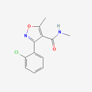 3-(2-chlorophenyl)-N,5-dimethyl-4-isoxazolecarboxamide