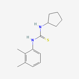 molecular formula C14H20N2S B5875740 N-cyclopentyl-N'-(2,3-dimethylphenyl)thiourea 