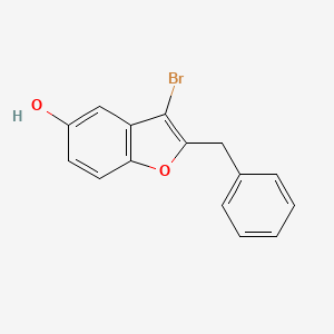 molecular formula C15H11BrO2 B5875767 2-benzyl-3-bromo-1-benzofuran-5-ol 