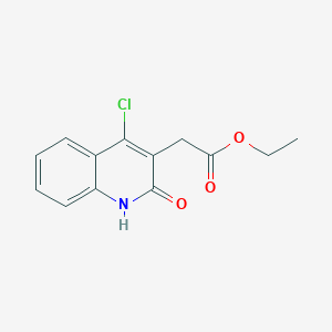 molecular formula C13H12ClNO3 B5875770 ethyl (4-chloro-2-oxo-1,2-dihydro-3-quinolinyl)acetate 