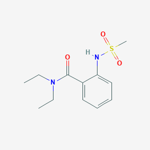 molecular formula C12H18N2O3S B5875773 N,N-diethyl-2-[(methylsulfonyl)amino]benzamide 