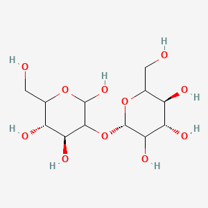 molecular formula C12H22O11 B587579 (4S,5S)-6-(Hydroxymethyl)-3-[(2S,4S,5S)-3,4,5-trihydroxy-6-(hydroxymethyl)oxan-2-yl]oxyoxane-2,4,5-triol CAS No. 50728-38-6