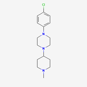 molecular formula C16H24ClN3 B5875794 1-(4-chlorophenyl)-4-(1-methyl-4-piperidinyl)piperazine 