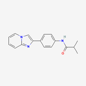 molecular formula C17H17N3O B5875802 N-(4-imidazo[1,2-a]pyridin-2-ylphenyl)-2-methylpropanamide 