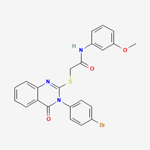 molecular formula C23H18BrN3O3S B5875810 2-{[3-(4-bromophenyl)-4-oxo-3,4-dihydro-2-quinazolinyl]thio}-N-(3-methoxyphenyl)acetamide 