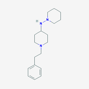molecular formula C18H29N3 B5875823 N-[1-(2-phenylethyl)-4-piperidinyl]-1-piperidinamine 