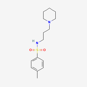 molecular formula C15H24N2O2S B5875832 4-methyl-N-[3-(1-piperidinyl)propyl]benzenesulfonamide 