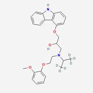 molecular formula C27H32N2O4 B587584 N-Isopropyl Carvedilol-d6 CAS No. 1246815-40-6