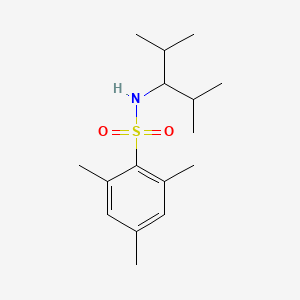 molecular formula C16H27NO2S B5875843 N-(1-isopropyl-2-methylpropyl)-2,4,6-trimethylbenzenesulfonamide 