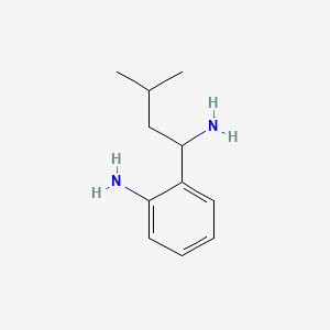 molecular formula C11H18N2 B587585 2-(1-Amino-3-methylbutyl)aniline CAS No. 1246816-03-4