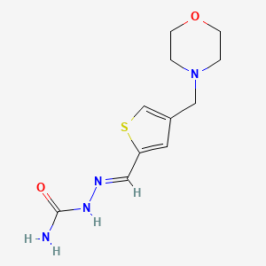 molecular formula C11H16N4O2S B5875852 4-(morpholin-4-ylmethyl)thiophene-2-carbaldehyde semicarbazone 