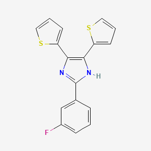 molecular formula C17H11FN2S2 B5875860 2-(3-fluorophenyl)-4,5-di-2-thienyl-1H-imidazole 