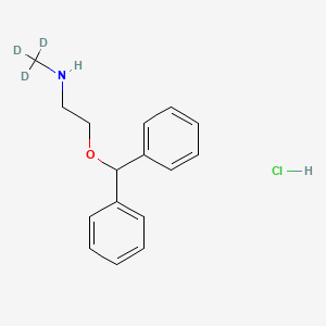 molecular formula C16H20ClNO B587588 N-Desmethyl Diphenhydramine-d3 Hydrochloride CAS No. 1794759-12-8