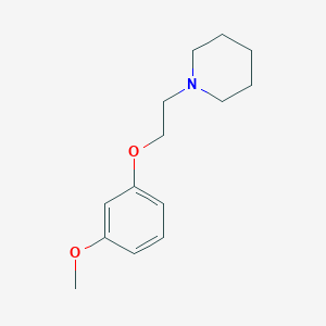 molecular formula C14H21NO2 B5875891 1-[2-(3-甲氧基苯氧基)乙基]哌啶 
