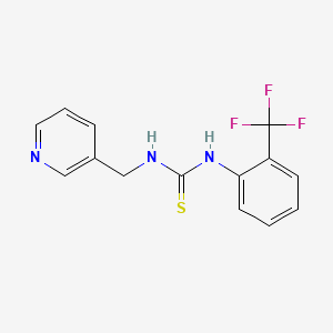 molecular formula C14H12F3N3S B5875896 N-(3-pyridinylmethyl)-N'-[2-(trifluoromethyl)phenyl]thiourea 