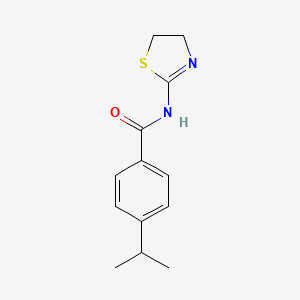 molecular formula C13H16N2OS B5875900 N-(4,5-dihydro-1,3-thiazol-2-yl)-4-isopropylbenzamide CAS No. 461421-06-7